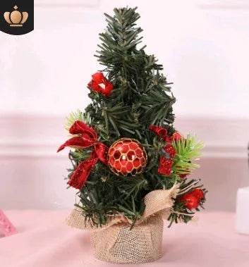 Norvo | Julepynt Tre 20cm Mini Juledekorasjon Tre Julaften Mall Dekorasjon Skrivebord Pynt Lite Tre