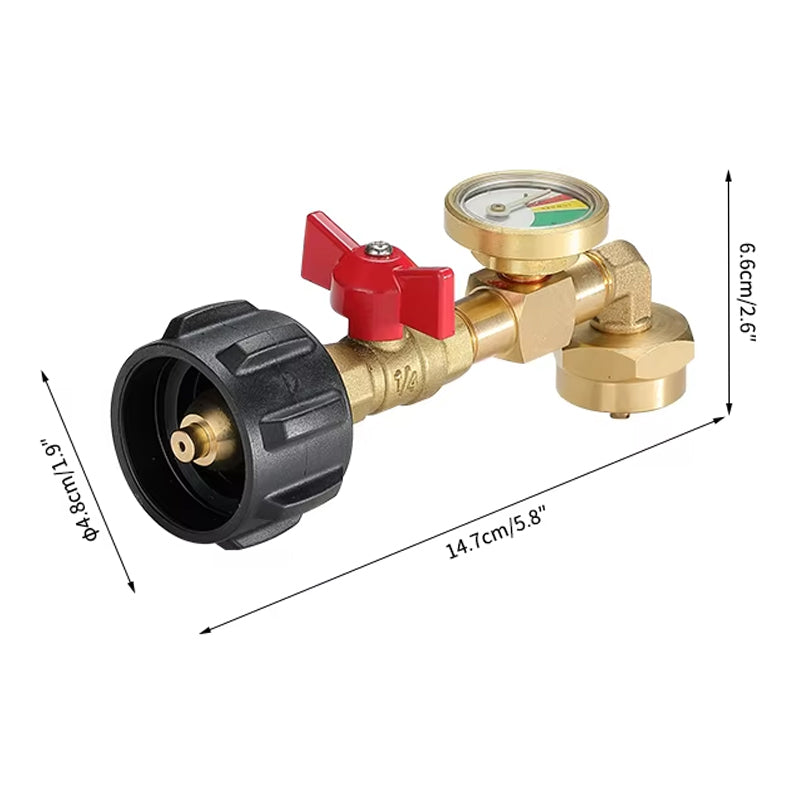 Norvo | Høyt vurdert propan påfyllings albueadapter med tankindikator