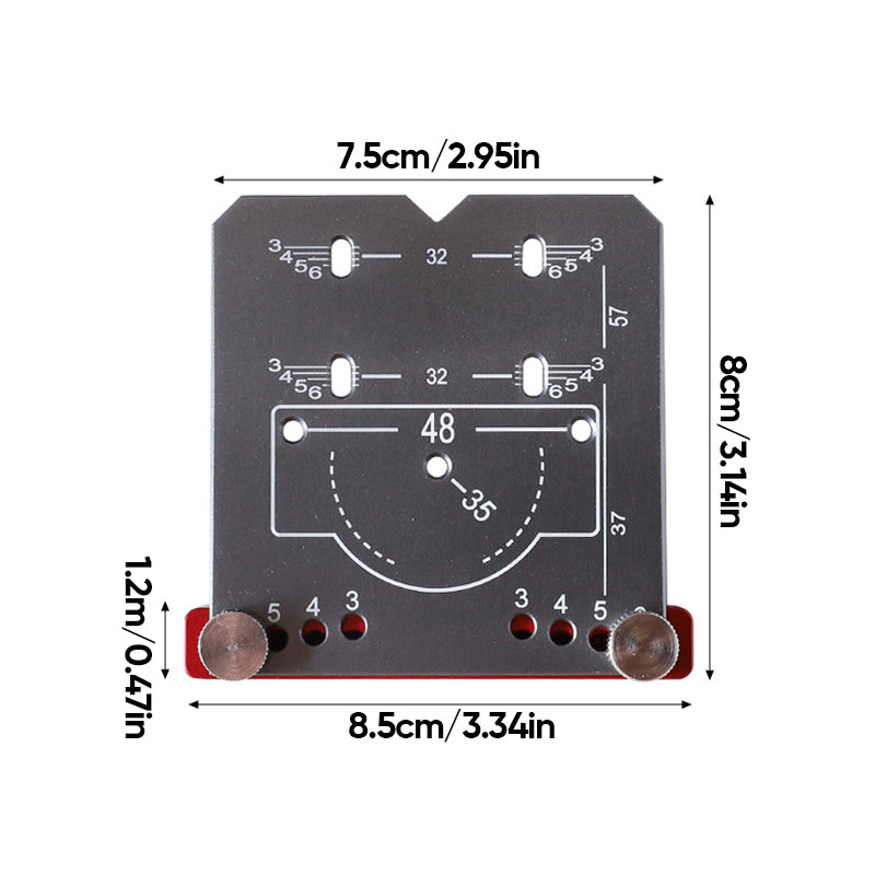 Norvo | 35mm Hengsel Stans Locator