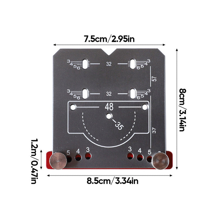 Norvo | 35mm Hengsel Stans Locator