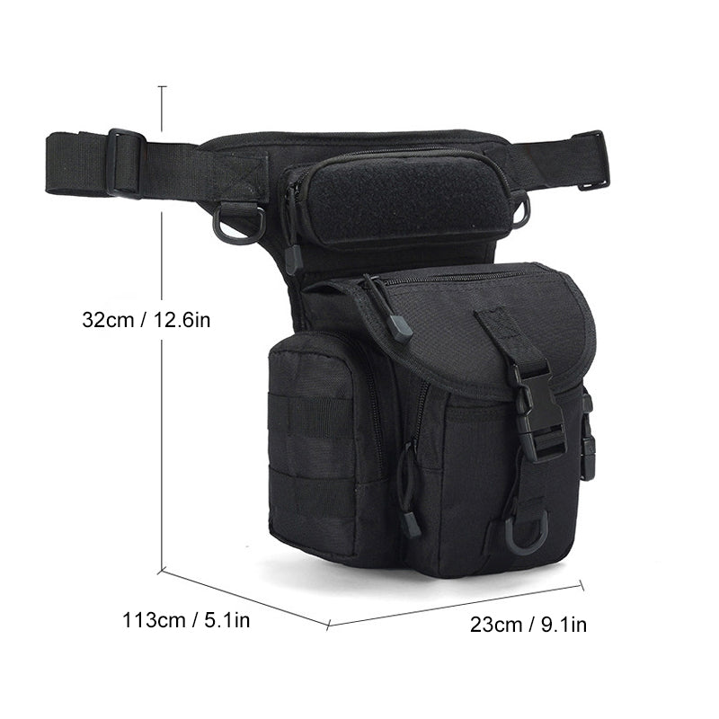 Norvo | Nylon Vanntett Menn Taktisk Livbånd Leg Travel Belt Bag