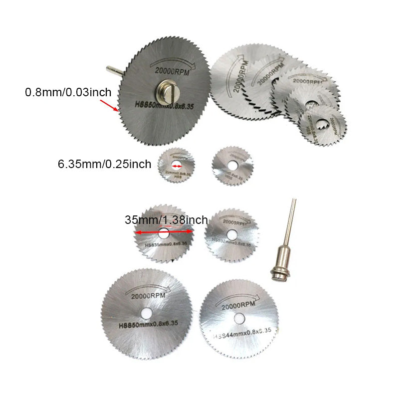 Norvo | Sett med 6 stk metall HSS sirkelsagblad