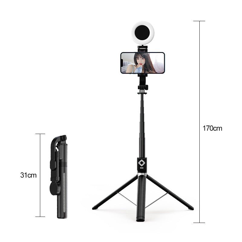 Norvo | Selfie-stang med LED-fylllys