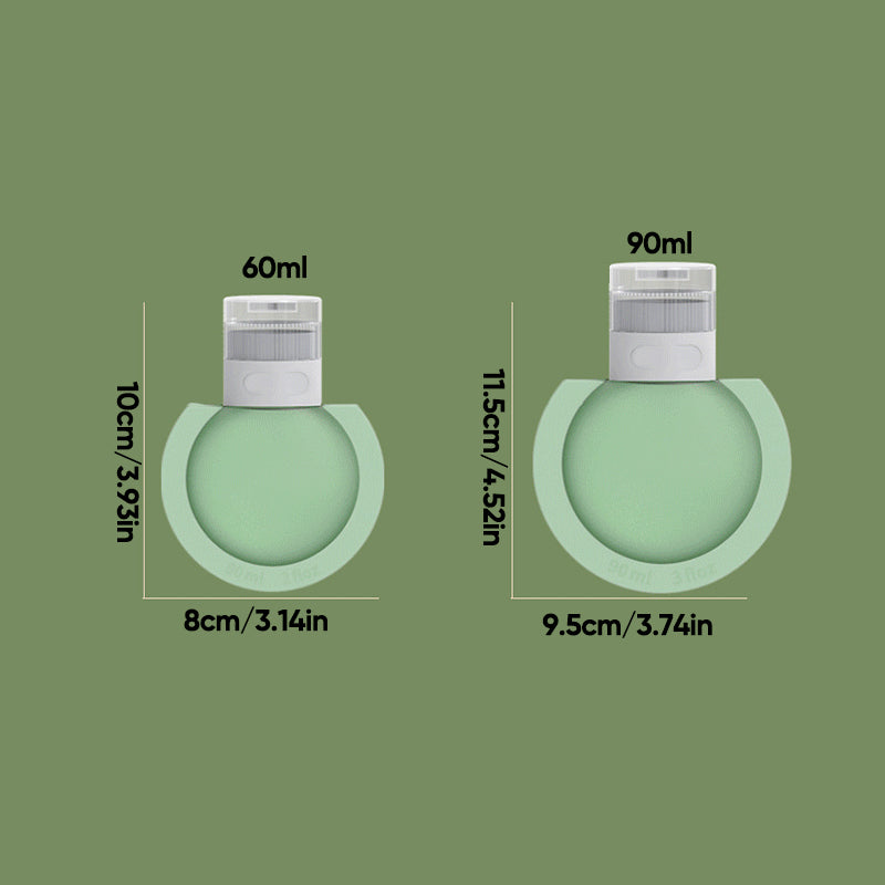 Norvo | Bærbar silikon reiseflaske med stor diameter