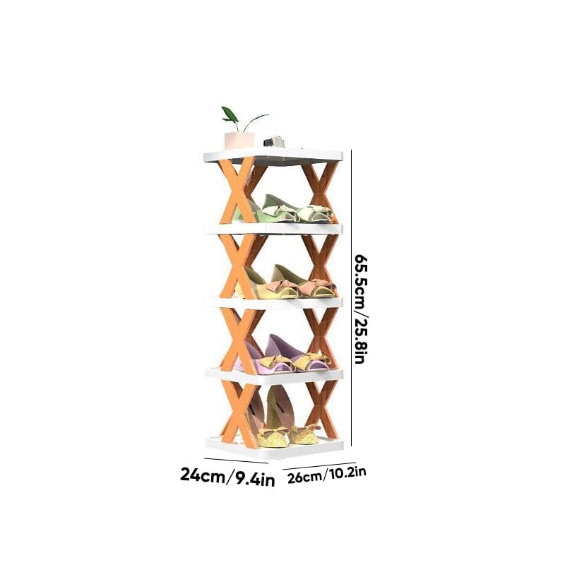 Norvo | Sammenleggbar Multi-Lags Skohylle, Skolagringsorganisator