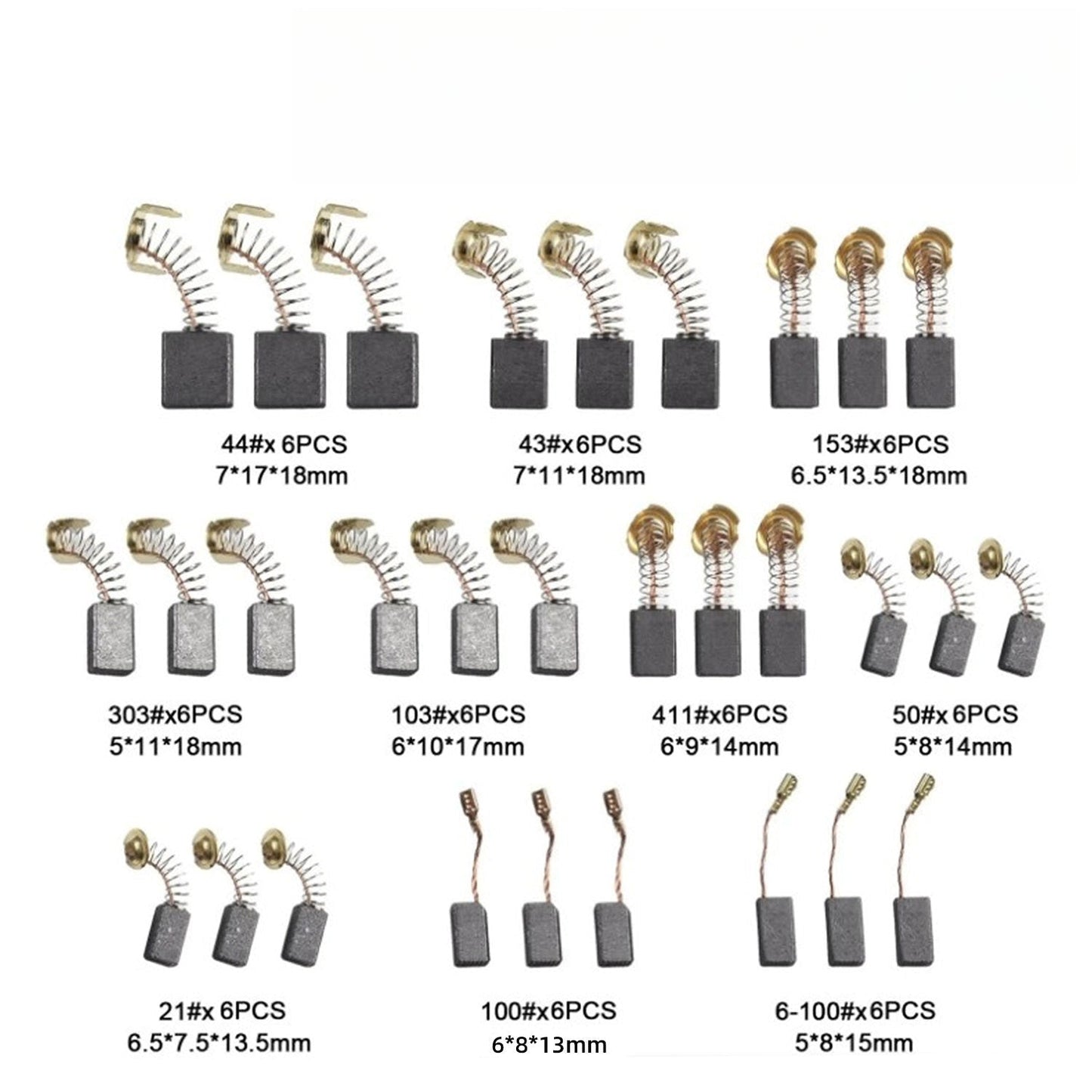 Norvo | Universell Karbonbørstesett for Elektriske Verktøy