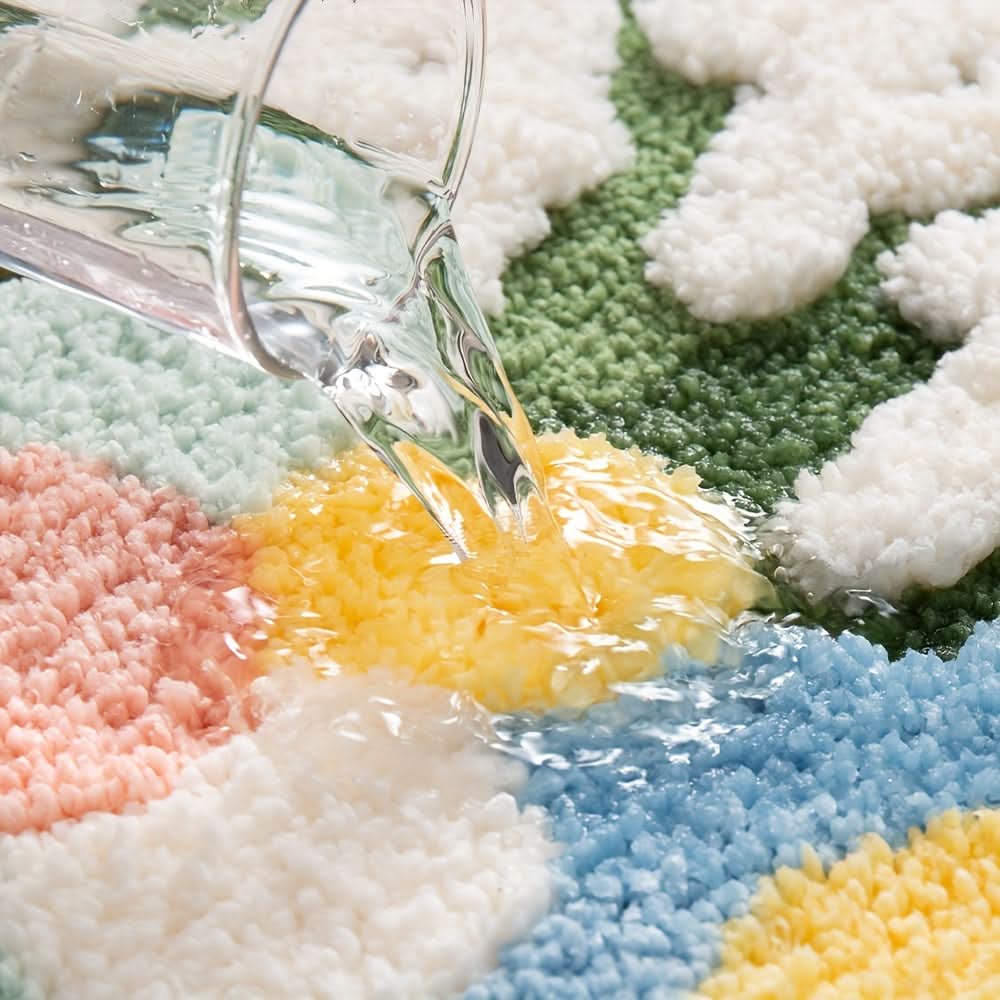 Norvo | FlorSoft - Ekstra absorberende bade matte med blomster mønster