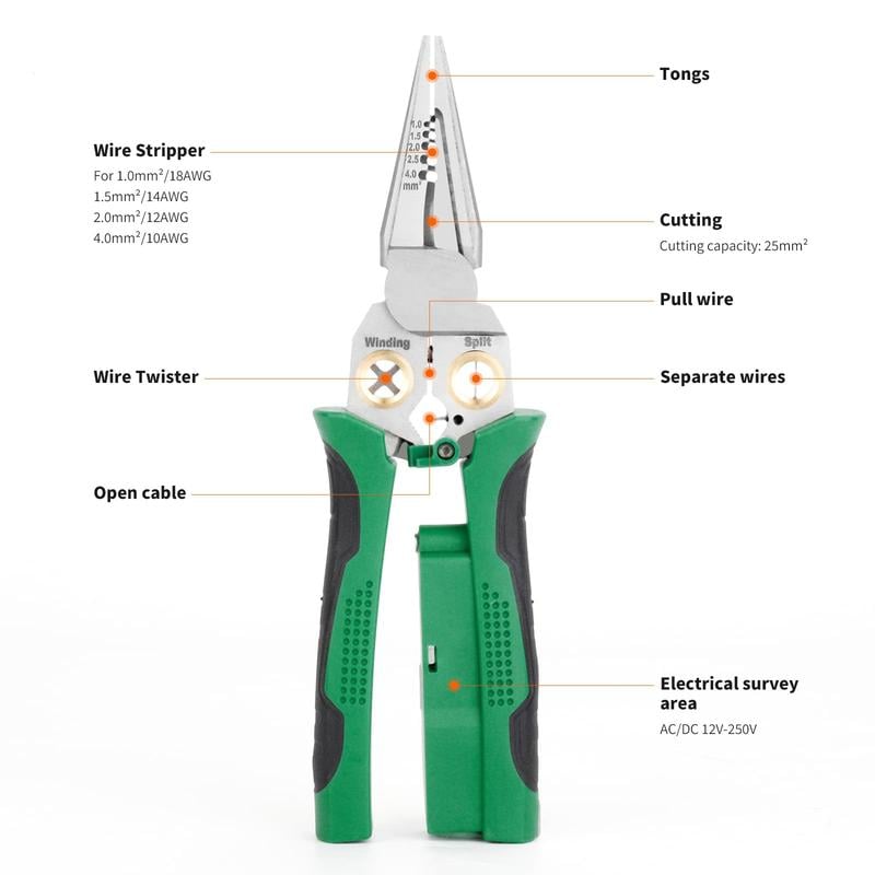 Norvo | 8-i-1 Elektriker-tang