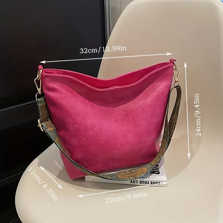 Norvo | CityPure PU Messengerbag – Hvit Urban Skulderveske med Glidelås