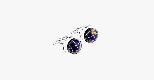 Norvo | Spinning Globe Mansjettknapper – Verden i Dine Hender!