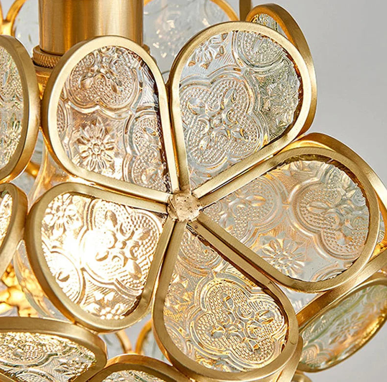 Norvo | Moderne Blomsterform Glass LED Pendellampe