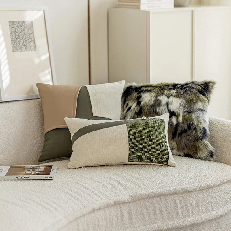 Norvo | Moderne PU lær lappete putevare