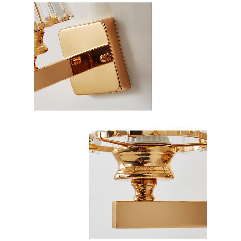 Norvo | Krystallglass Vegglampe med Moderne Arm Design