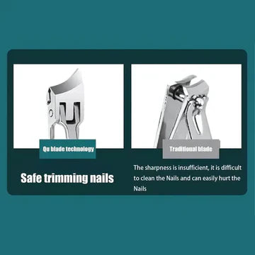 Norvo | Bredkjeft Negleklipper med Anti-Sprut Design