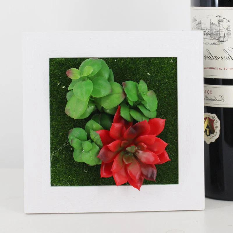 Norvo | GreenFrame Veggdekorasjon – 3D Kunstplante i Moderne Hengende Ramme