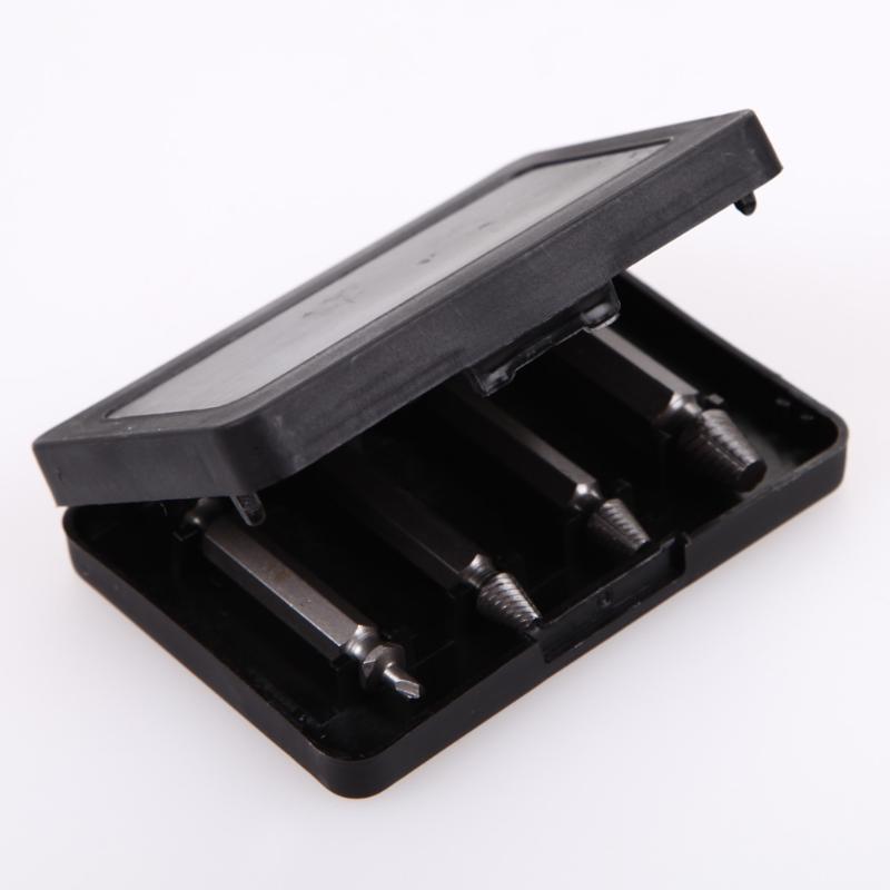 Norvo | Skadet Striplet Skrueuttrekker 4 stk/set Dobbeltsidige Bor