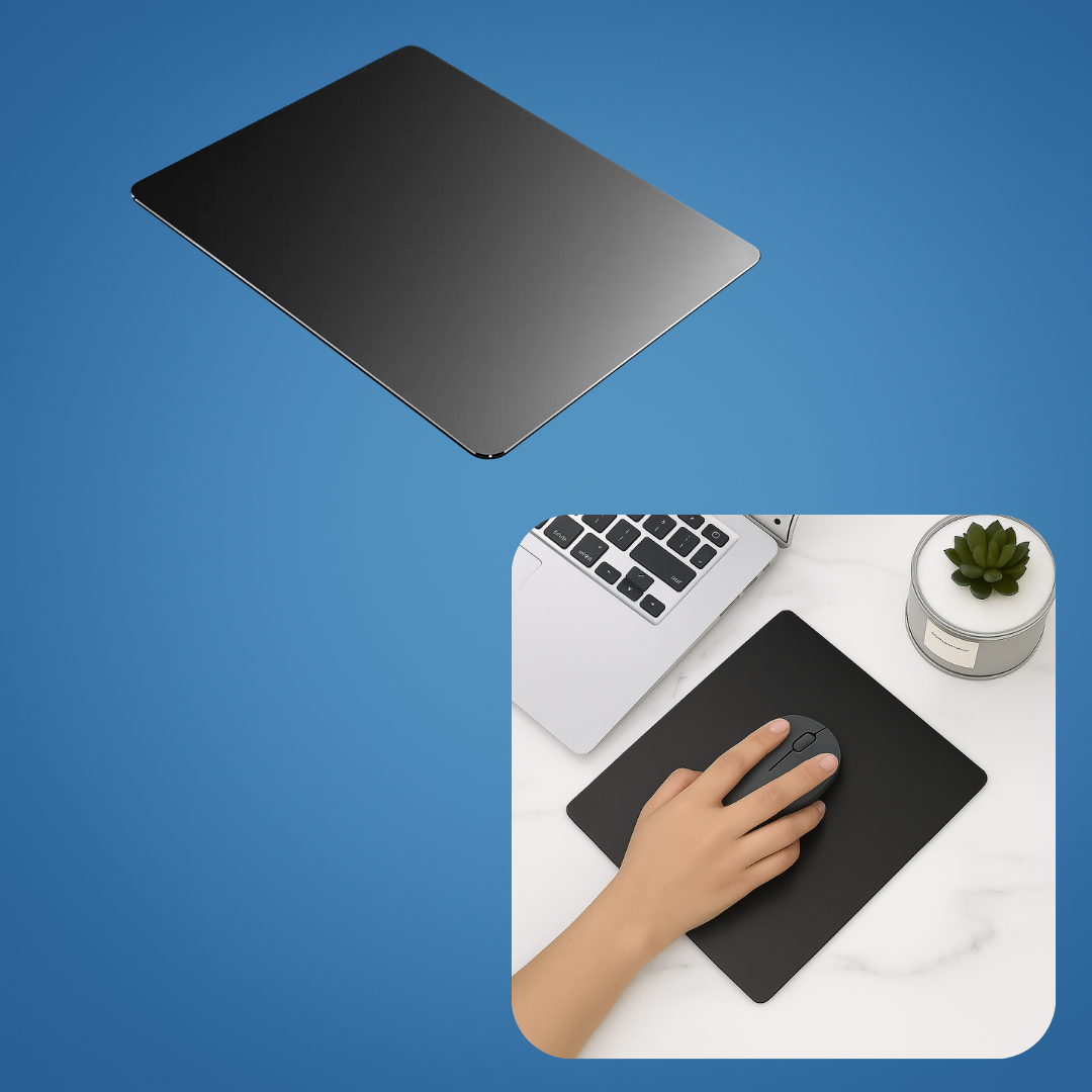 Precision Glide – Rigid Aluminium – Non-Slip Stability – Durable Easy-Clean Surface – Work & Gaming Use Norvo