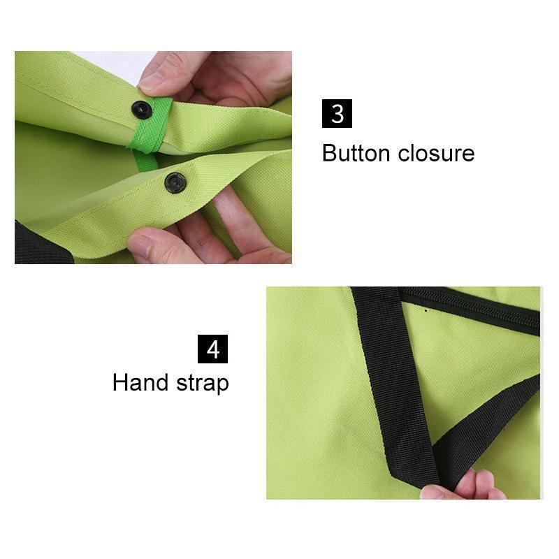 Norvo | 2 I 1 Sammenleggbar Handlekurv Tote Bag