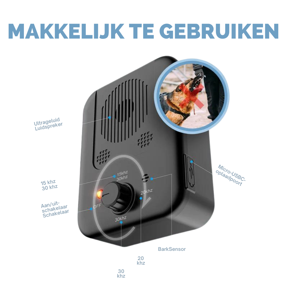 Norvo | Pro: Effektiv og smertefri anti-bjeff-enhet for hunder