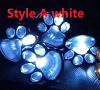 Norvo | Solcellelampe i poteavtrykkdesign – LED hagebelysning i flerfarge til utendørsbruk