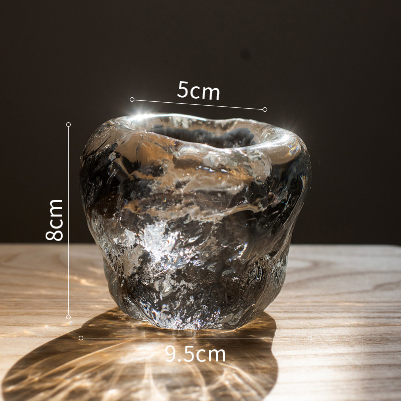 Norvo | Glass Tealight Holder – Dekorativt Lysestake laget av Klart Glass for Koselig Belysning
