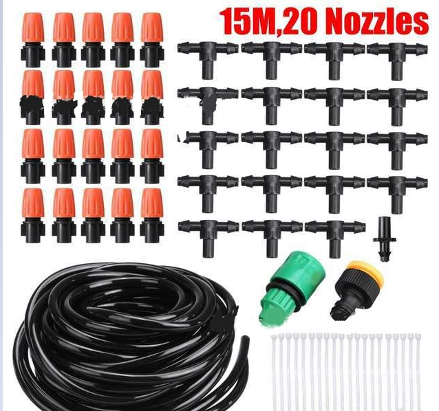 Norvo | Automatisk Vanningssystem Sett – Dryppvanning for Hageplanter