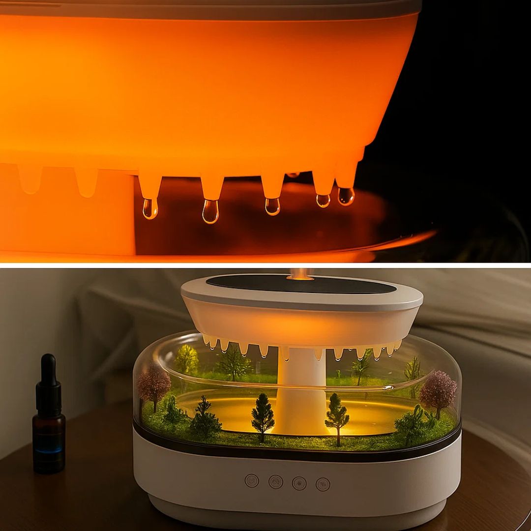 Dry-Air Relief – Stille LED Nattlys – Berolig Hud & Pust – Rolig Avslappende Søvn for Hjem & Soverom Norvo