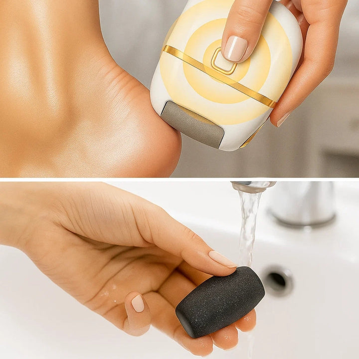Callus Remover – Oppladbar trådløs – Leger sprukne hæler – Gjenoppretter myke, glatte føtter hjemme Norvo
