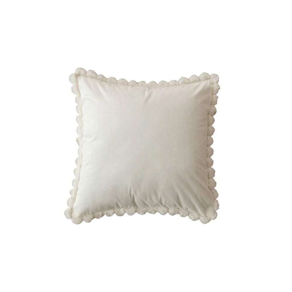 Norvo | Fløyel Pom-Pom Trim Putetrekk