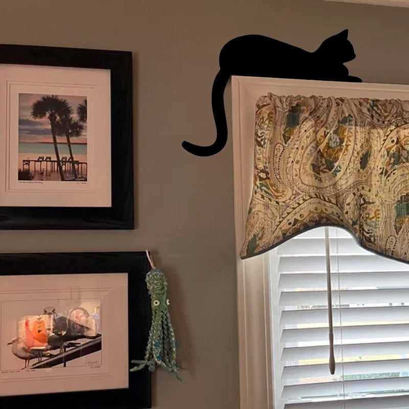 Norvo | Svart katt dør hjørneskilt dekorasjon