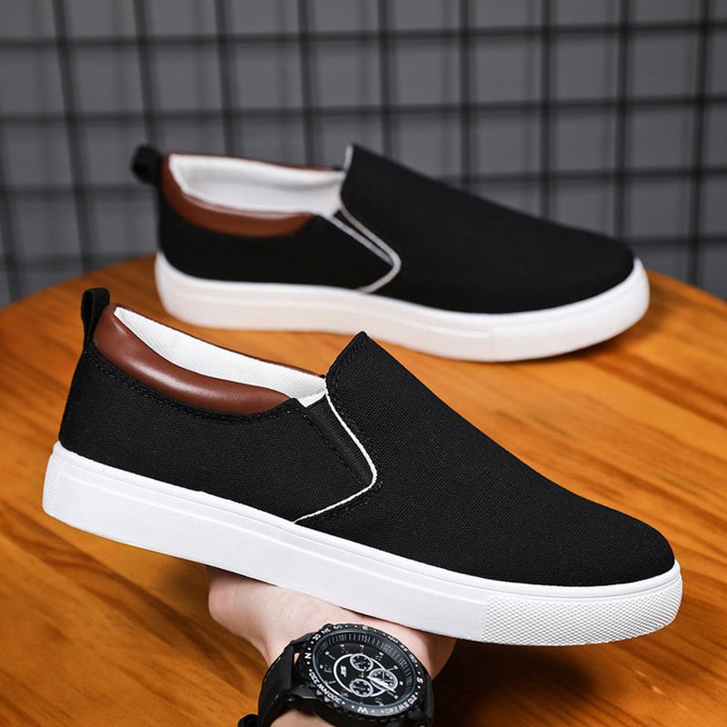 Norvo | Slip-On Sko laget av lerret for menn