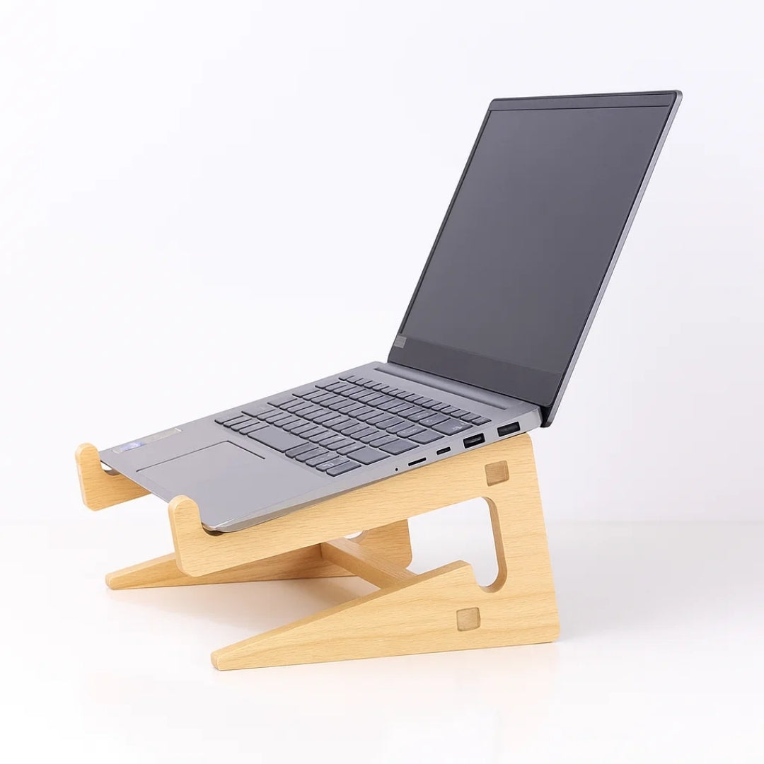 Ergonomisk Nakkestøtte – Ventilert Naturlig Tre – Forhindrer Overoppheting – Ideell for Hjem- og Kontorbruk Norvo