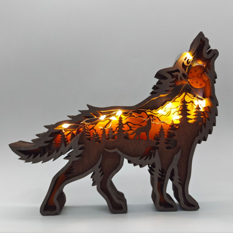 Norvo | 3D Kreativ Tre Dyre Snitting Håndverksgave