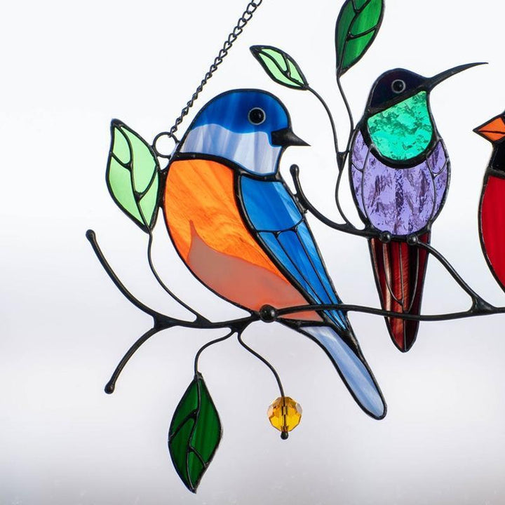 Fugler Flekket Glassvindu Henge 🐦 | Norvo