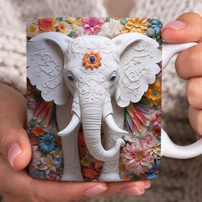 Norvo | 3D Elefant Blomsterkopp