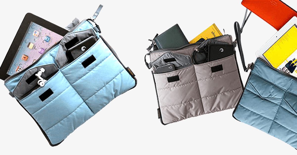 Norvo | Slim Bag-in-Bag - Laget av polyester - Bærbar & liten - Flere glidelåslommer - Passer lett i kofferten din