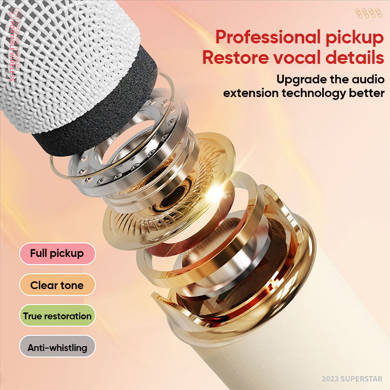 Norvo | Bærbar Bluetooth-høyttaler med trådløs mikrofon