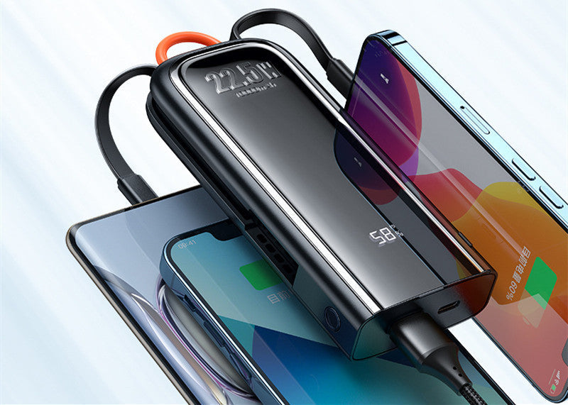 Norvo | 2-i-1 10000mAh Digital Display Hurtiglading Power Bank