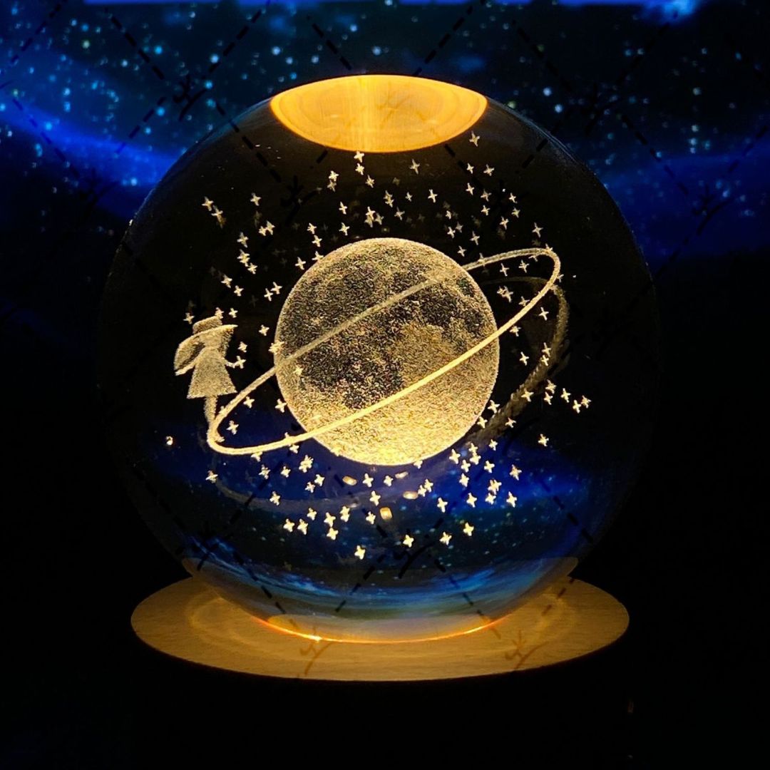 Norvo | Glødende Måne Krystallkule