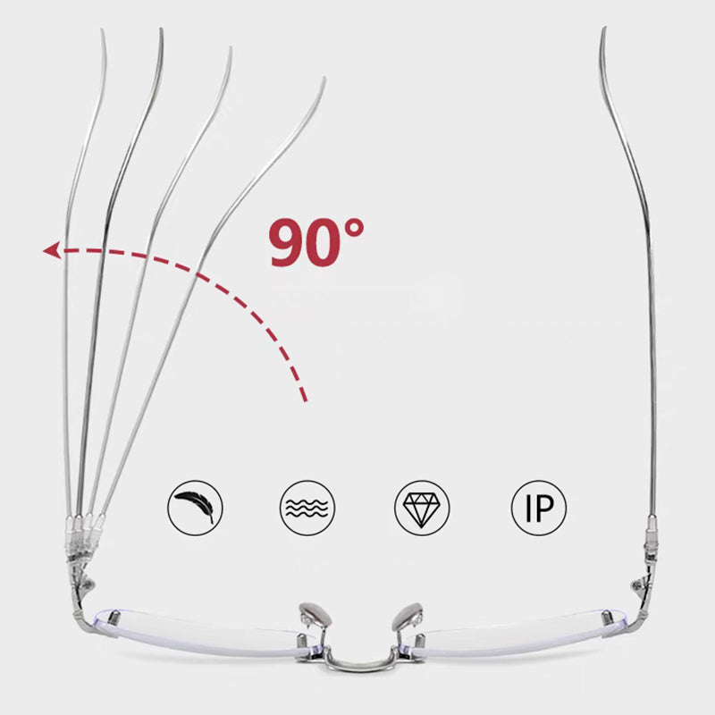 Norvo | Herre- og damebriller uten ramme med anti-blålys for presbyopi