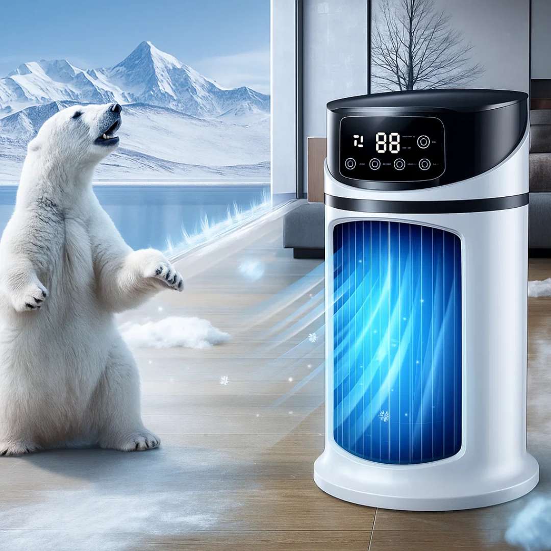 Rask kjøling – USB 5V – 300ML vanntank – Stille drift for kontor- og hjemmebruk Norvo