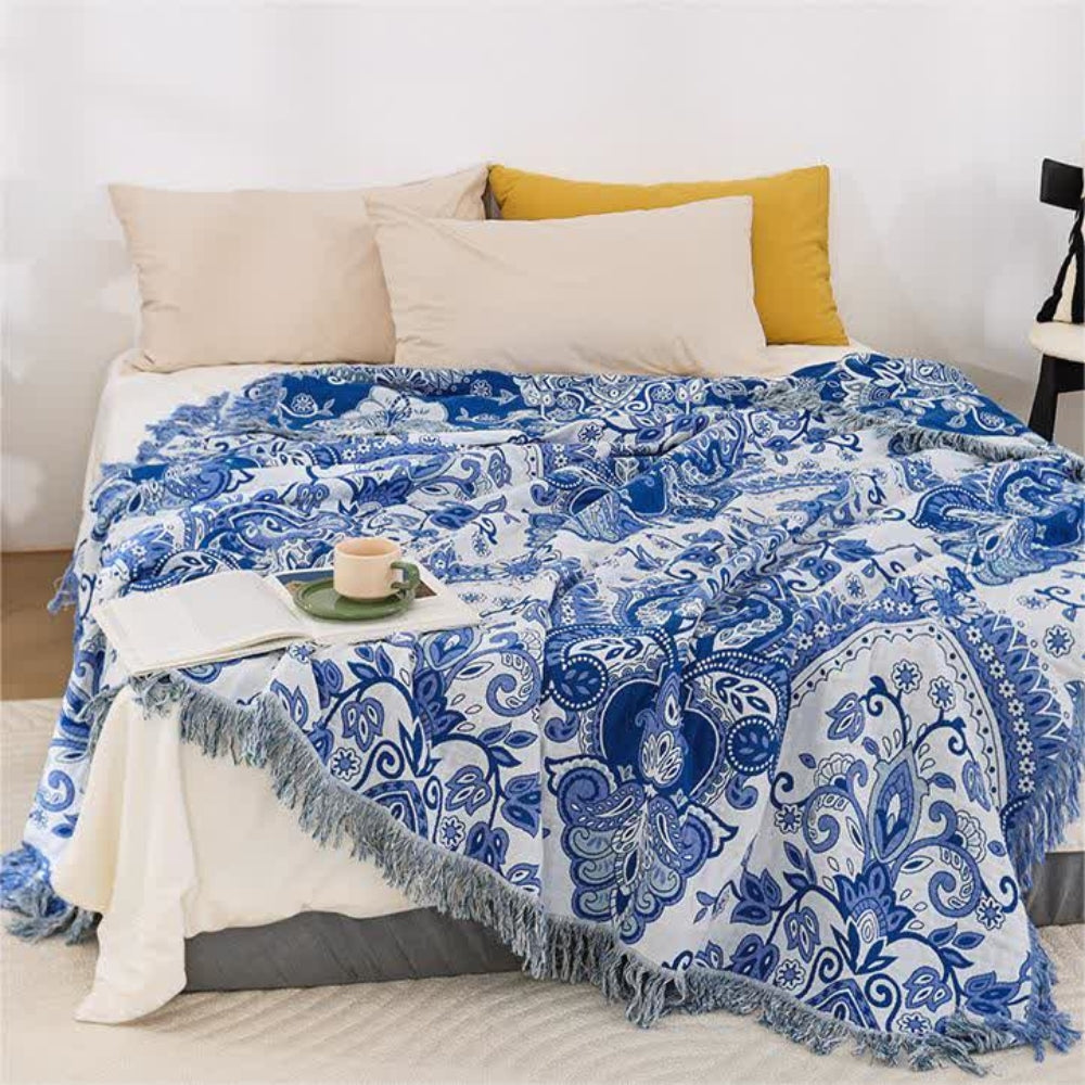 Norvo | Paisley Dream Bomulls Tassel Teppet