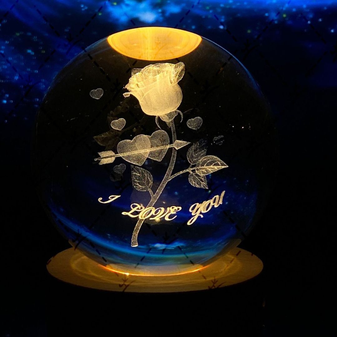 Norvo | Glødende Måne Krystallkule