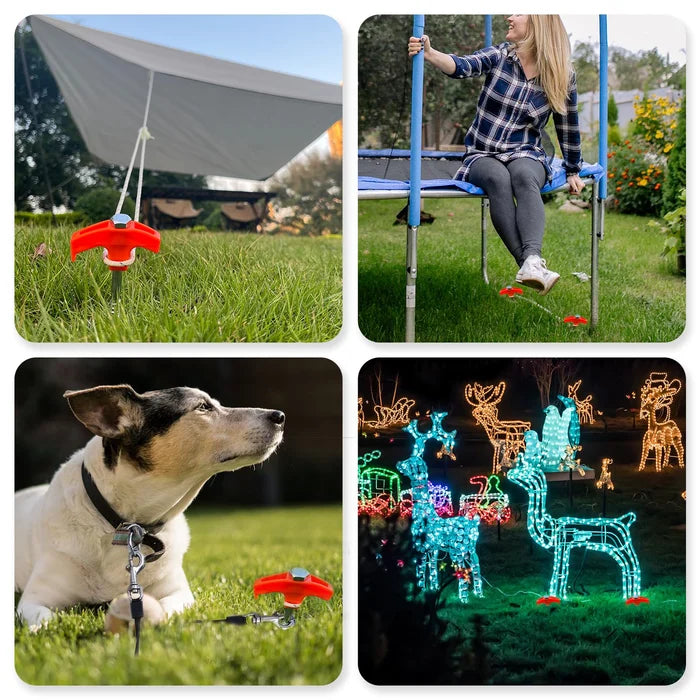 Norvo | 8" Skru i Teltplugger - Grunnankre Skru i