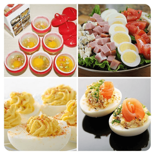 Mini Egg Cooker, Set med 6 Deler | Norvo