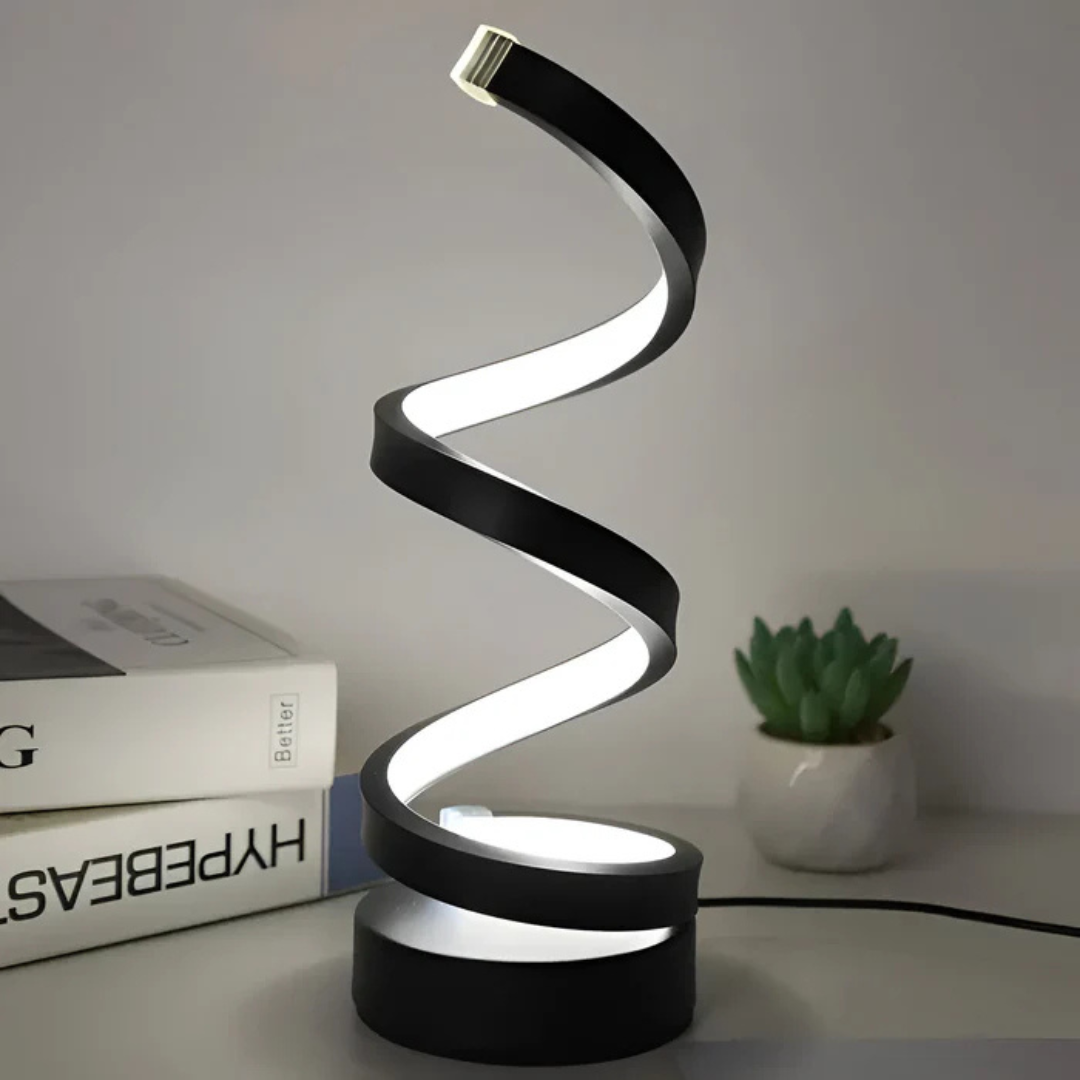 Norvo | LED Bordlampe med Spiral Design