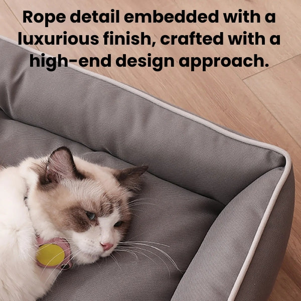 Norvo | Ortopedisk Minne Skum Hundesofa Senge - Ideell for Artritt, Store Hunder & Avtagbare Trekk