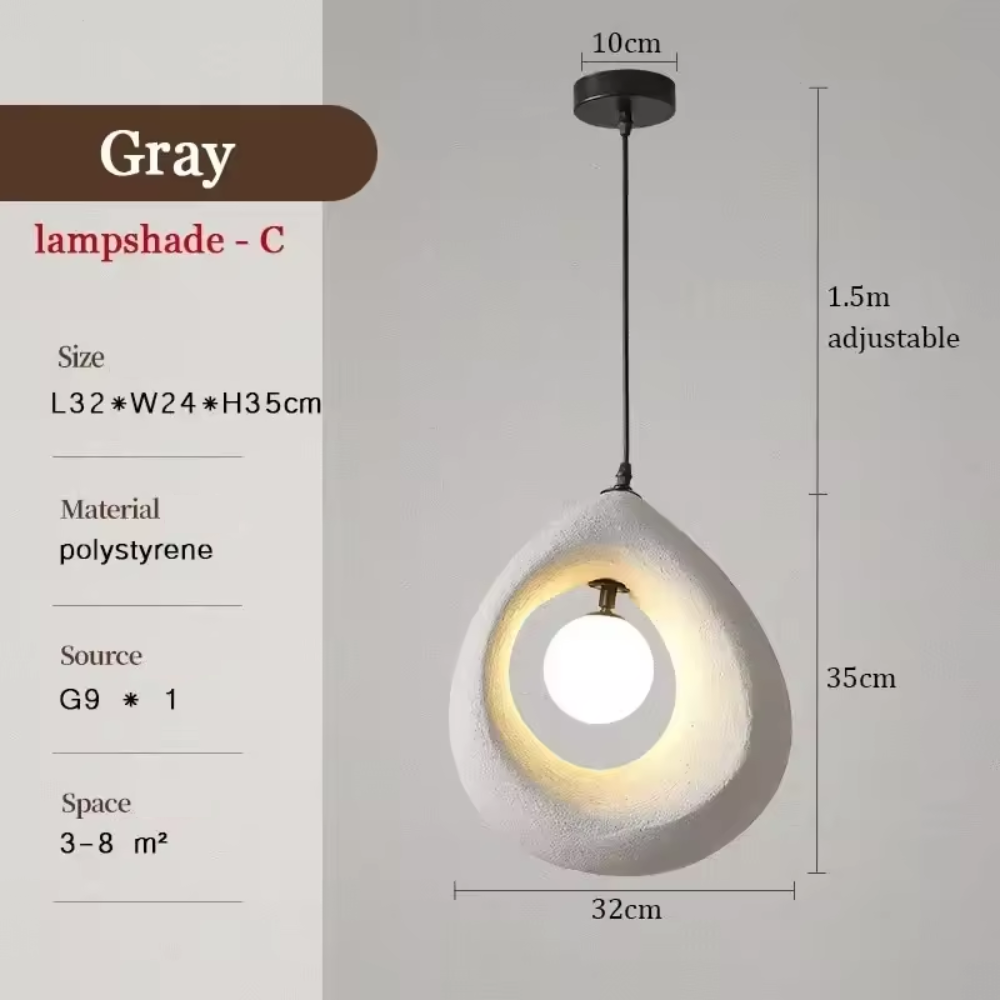 Norvo | Japansk Wabi Sabi Pendellampe med Minimalistisk Design