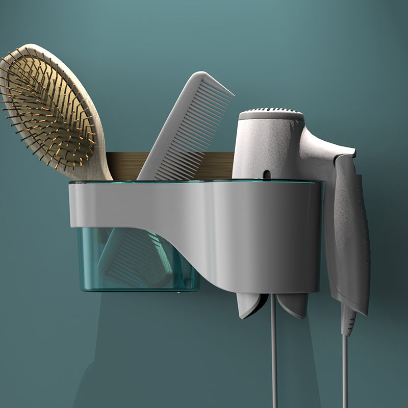 Norvo | Punch-Free Baderoms Hårtørker Vegghylle med Kam, Barberhøvelhyller, for Oppbevaring av Toalett Baderomsartikler