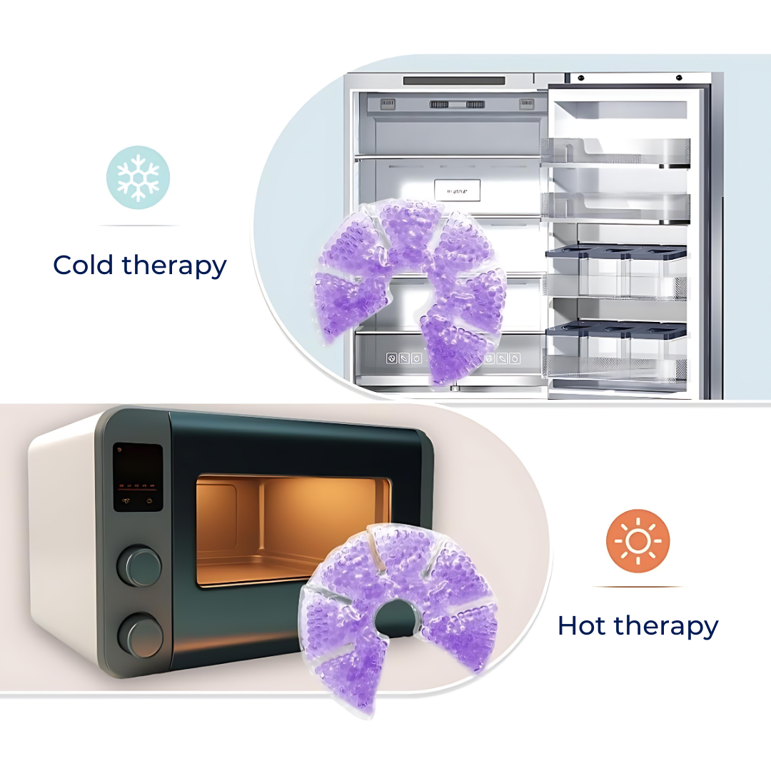 Engorgement Relief – Hot & Cold Contoured Gel Design – Comfort & Pain Relief for Nursing Mums Norvo